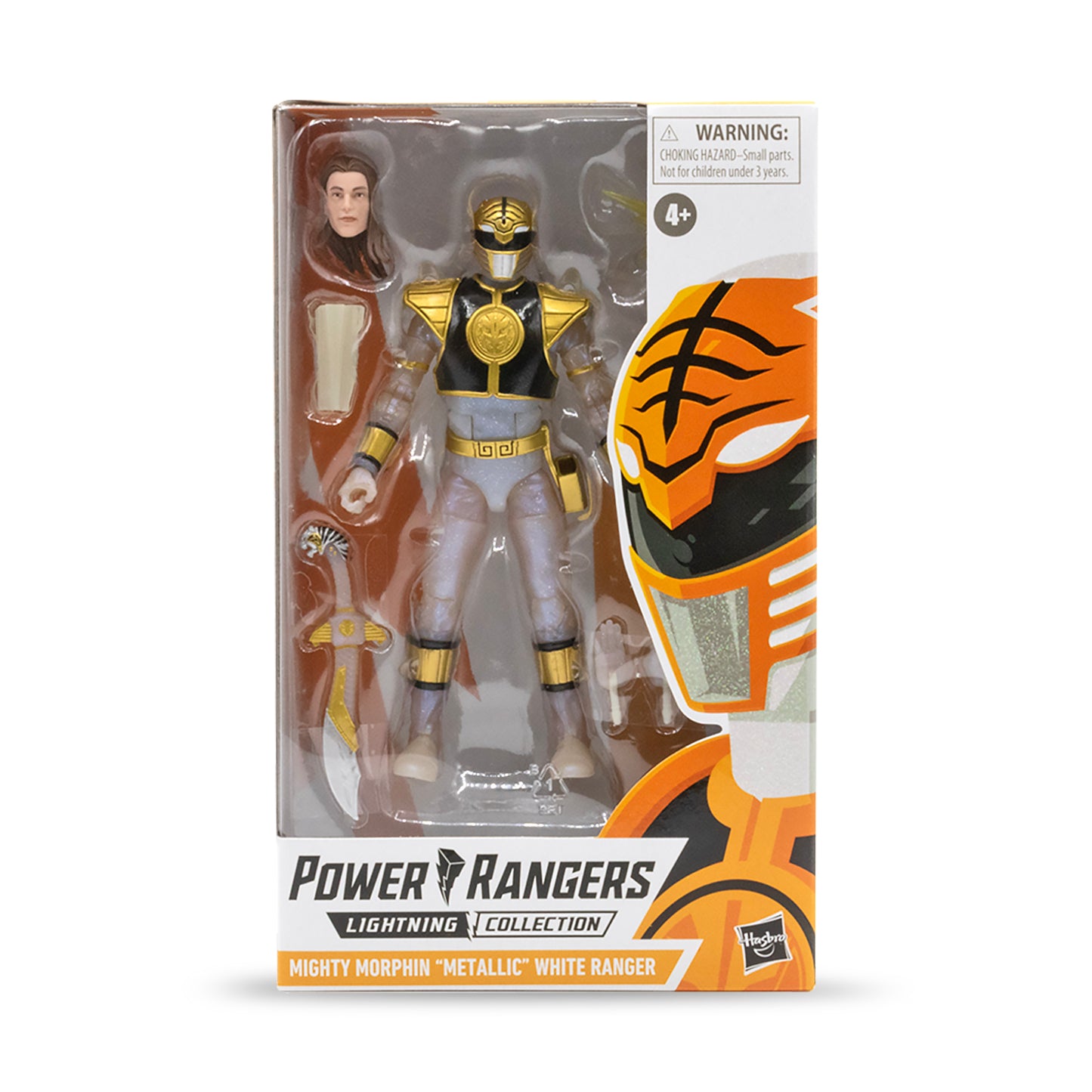 Power Rangers Lightning Collection Mighty Morphin White Ranger Metallic Exclusive