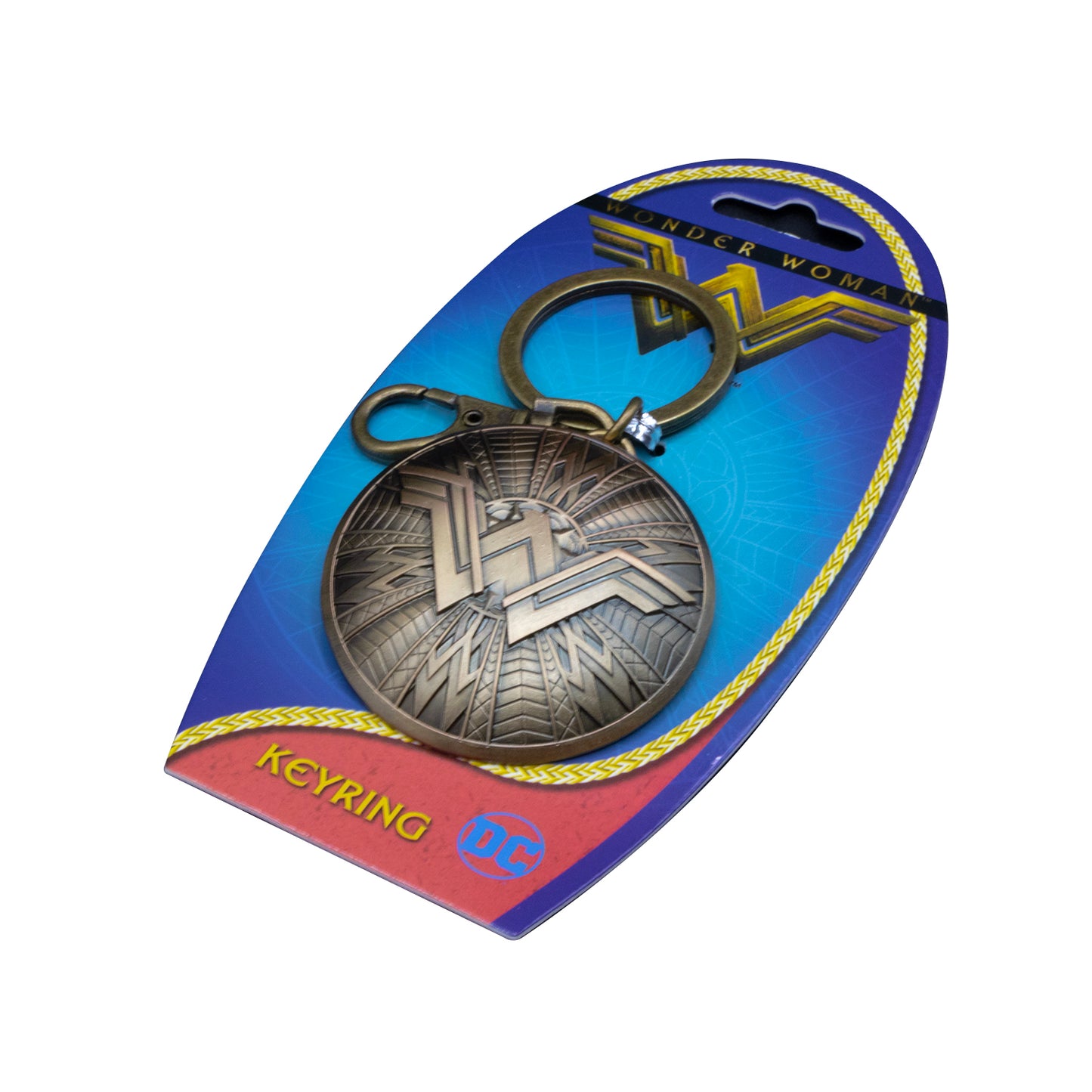 DC Comics Wonder Woman Shield Pewter Keychain