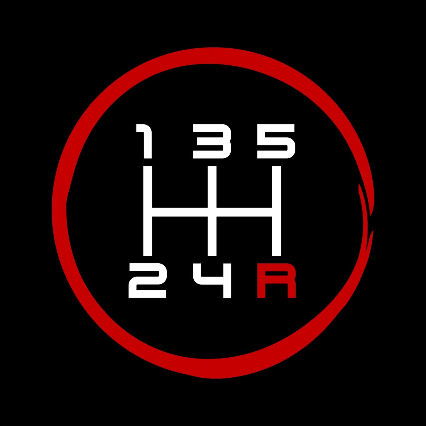 5 Speed Pattern Manual Transmission Brush Stroked T-Shirt