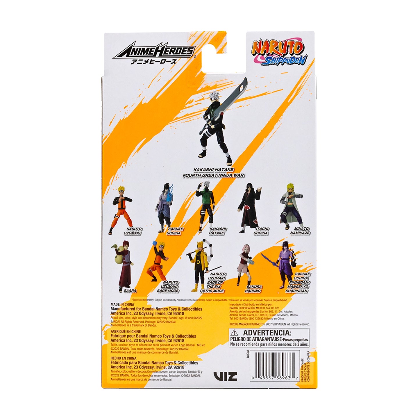 Naruto Anime Heroes Kakashi Hatake Fourth Great Ninja War Action Figure