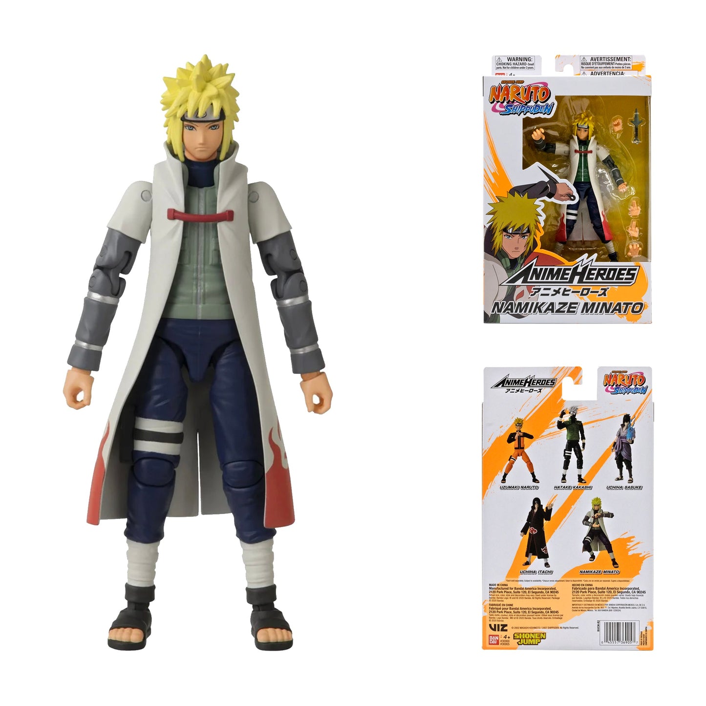 Naruto Anime Heroes Namikaze Minato Action Figure