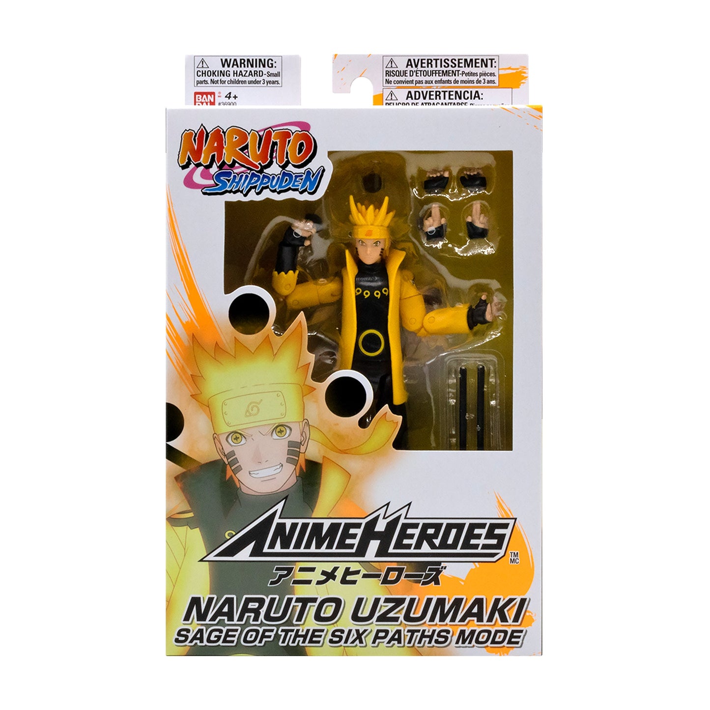Naruto Anime Heroes Naruto Uzumaki Sage of Six Paths Mode Action Figure