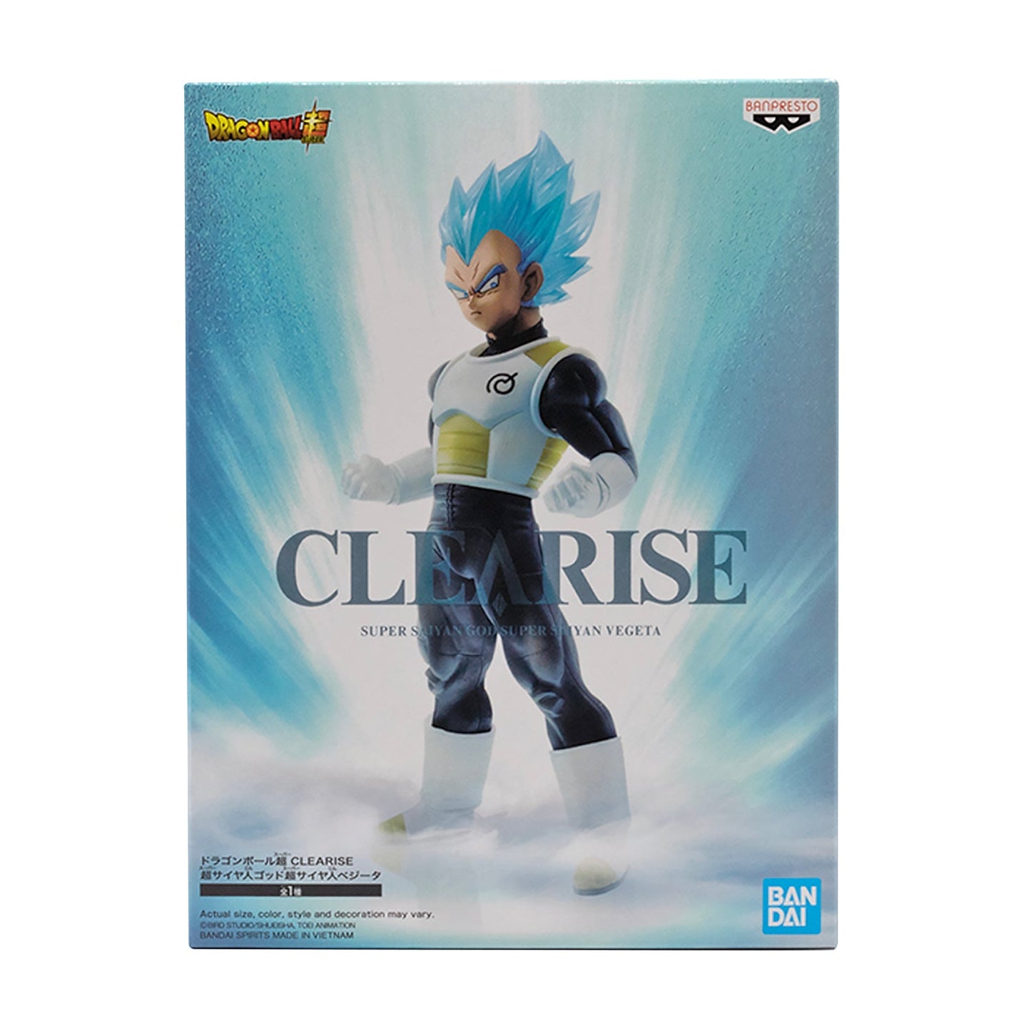 Dragon Ball Super Clearise Super Saiyan Blue Vegeta Statue