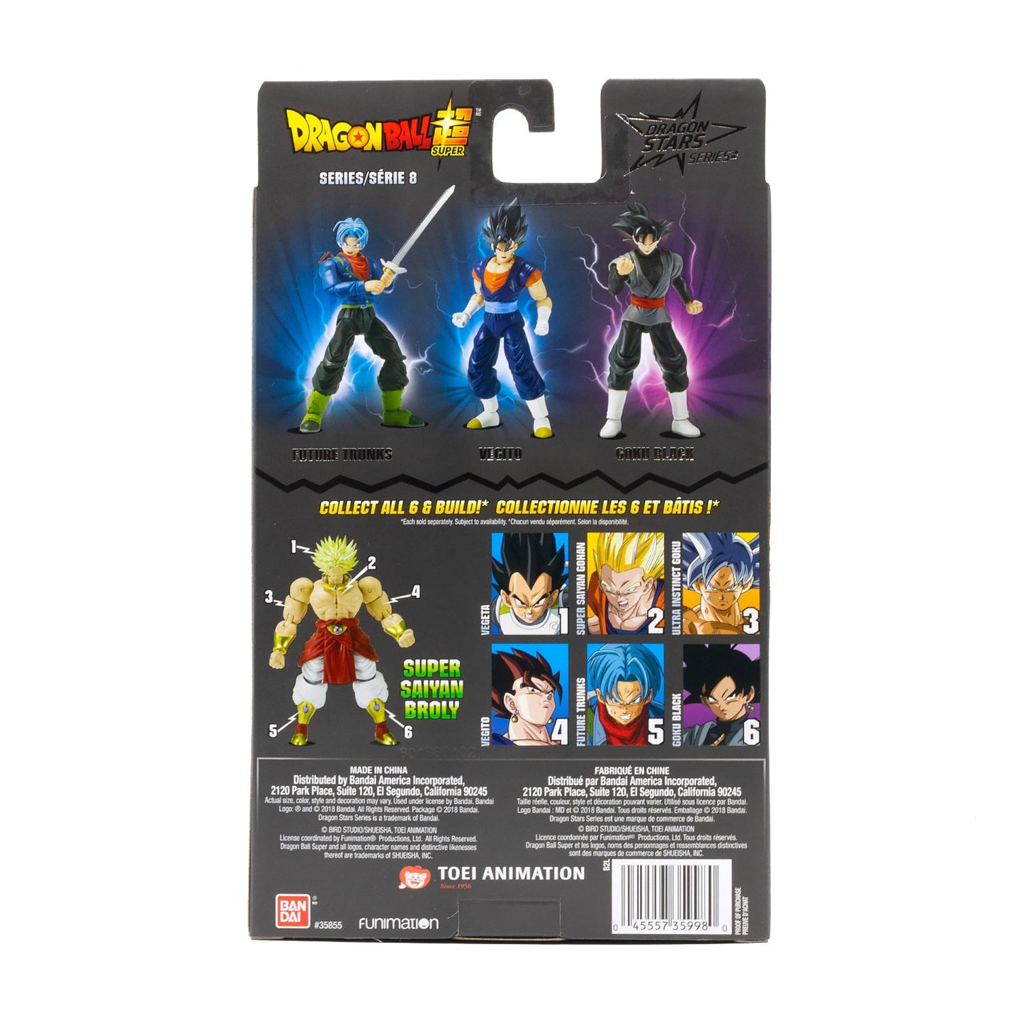 Dragonball Super Dragon Stars Series Vegito Base Form 6.5in Action Figure