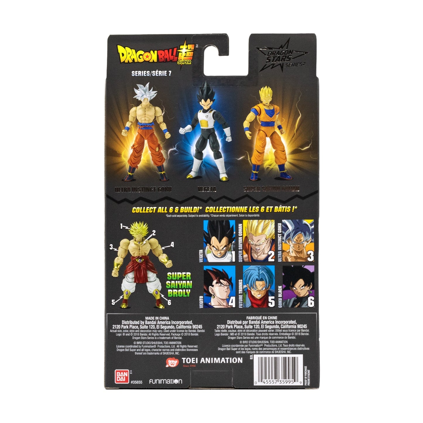 Dragonball Super Dragon Stars Series Base Form Vegeta 6.5in Action Figure