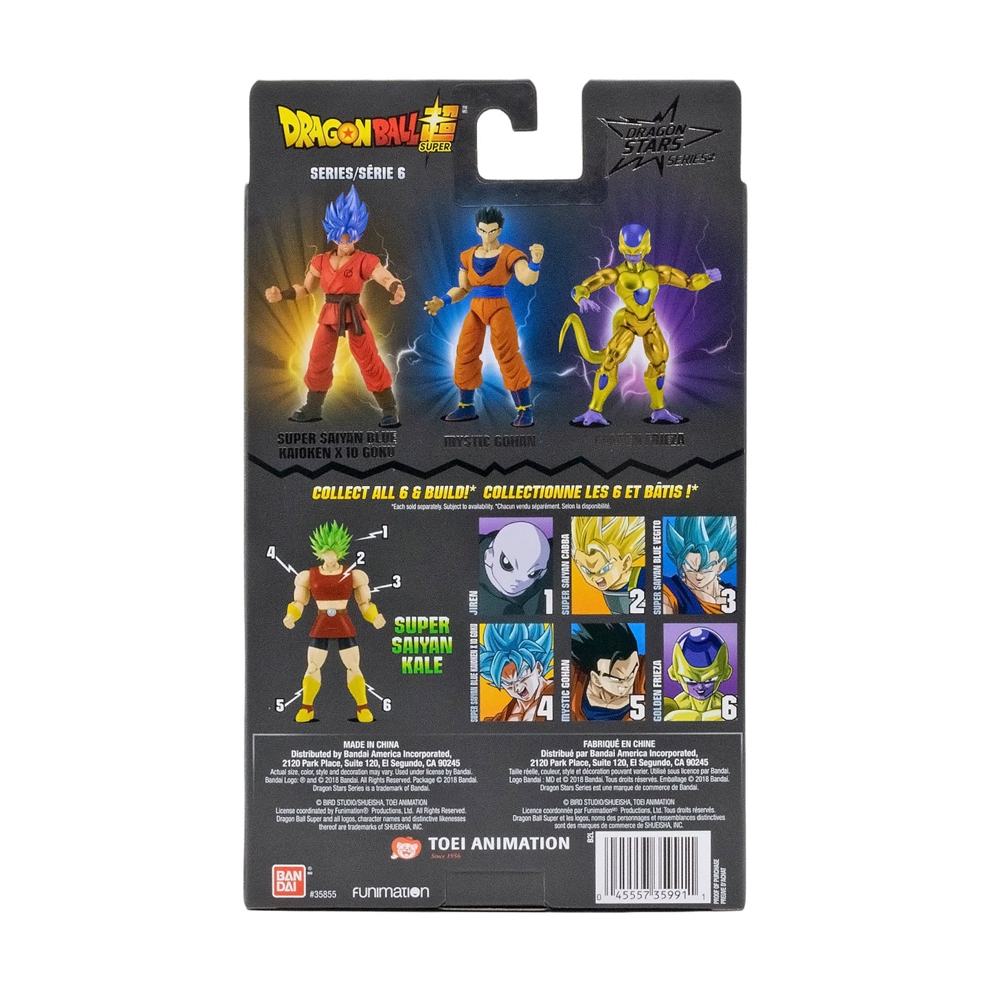 Dragonball Super Dragon Stars Series Super Saiyan Blue Goku Kaioken x10 Action Figure