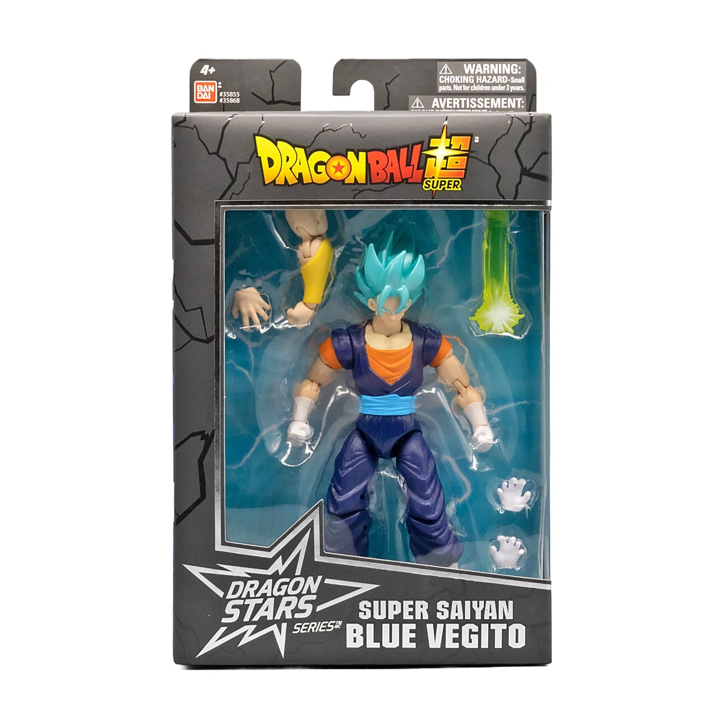 Dragonball Super Dragon Stars Series Super Saiyan Blue Vegito 6.5in Action Figure