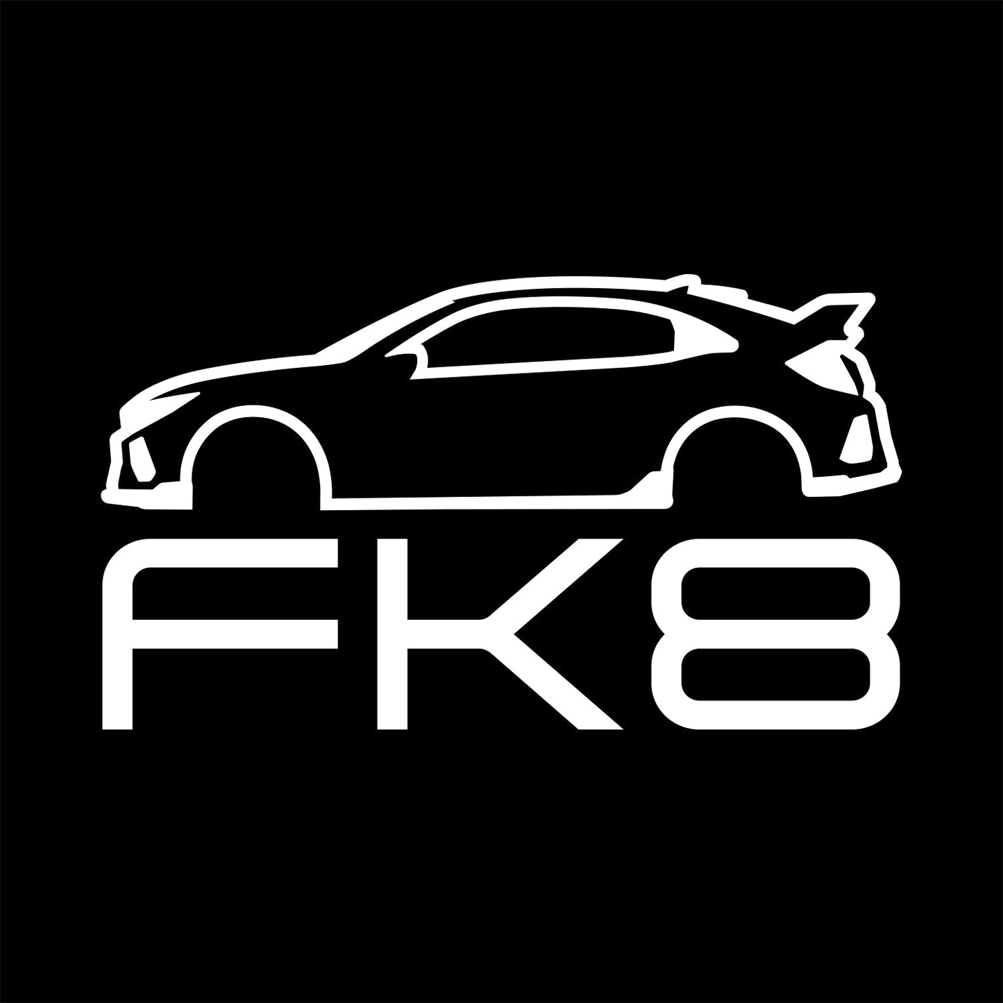 FK8 Type R Inspired Silhouette T-Shirt