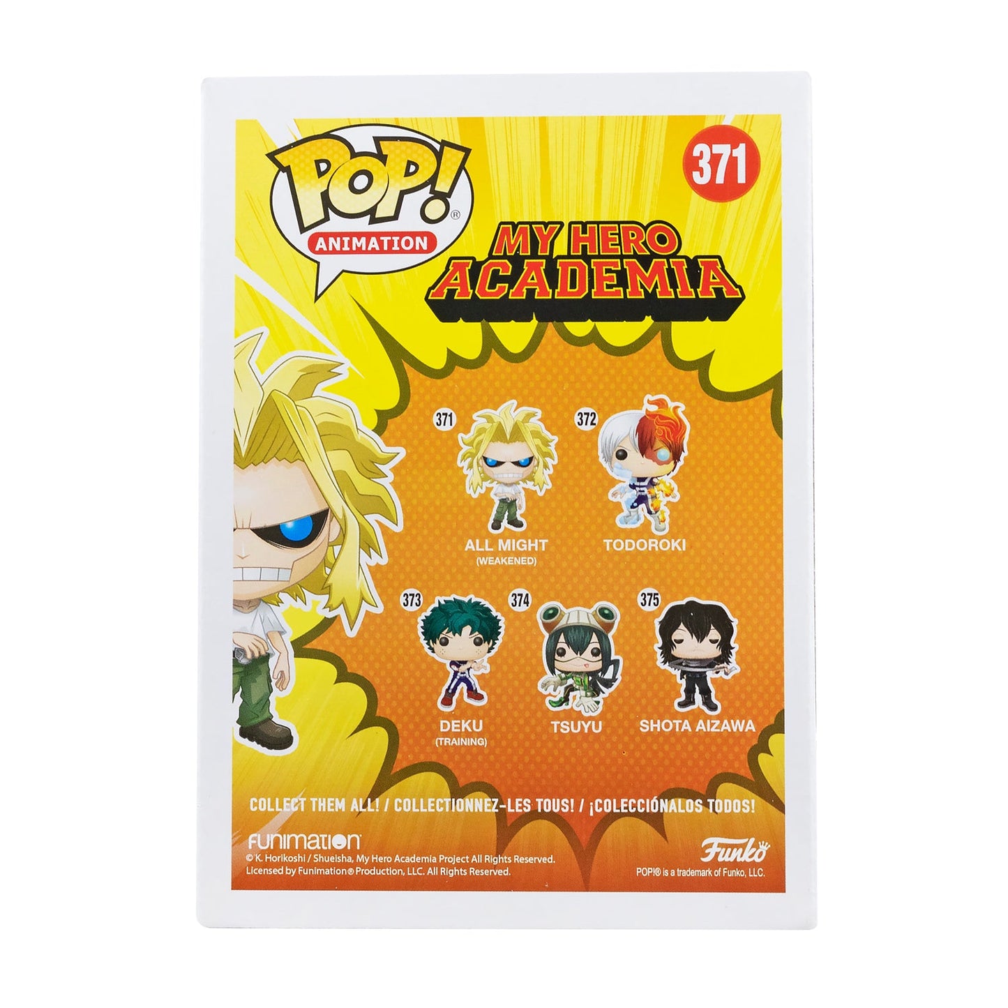 Funko Pop! My Hero Academia All Might Weakened #371
