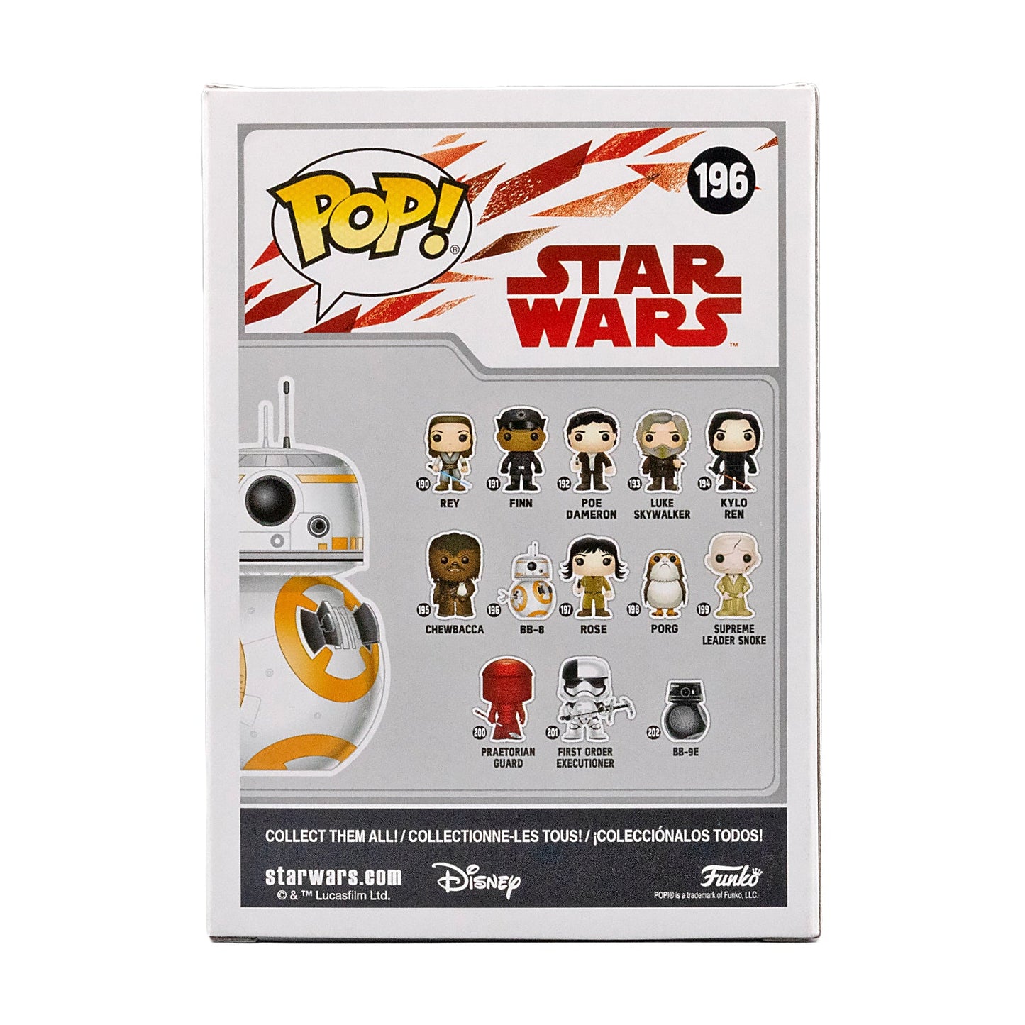 Funko Pop! Star Wars BB8 #196
