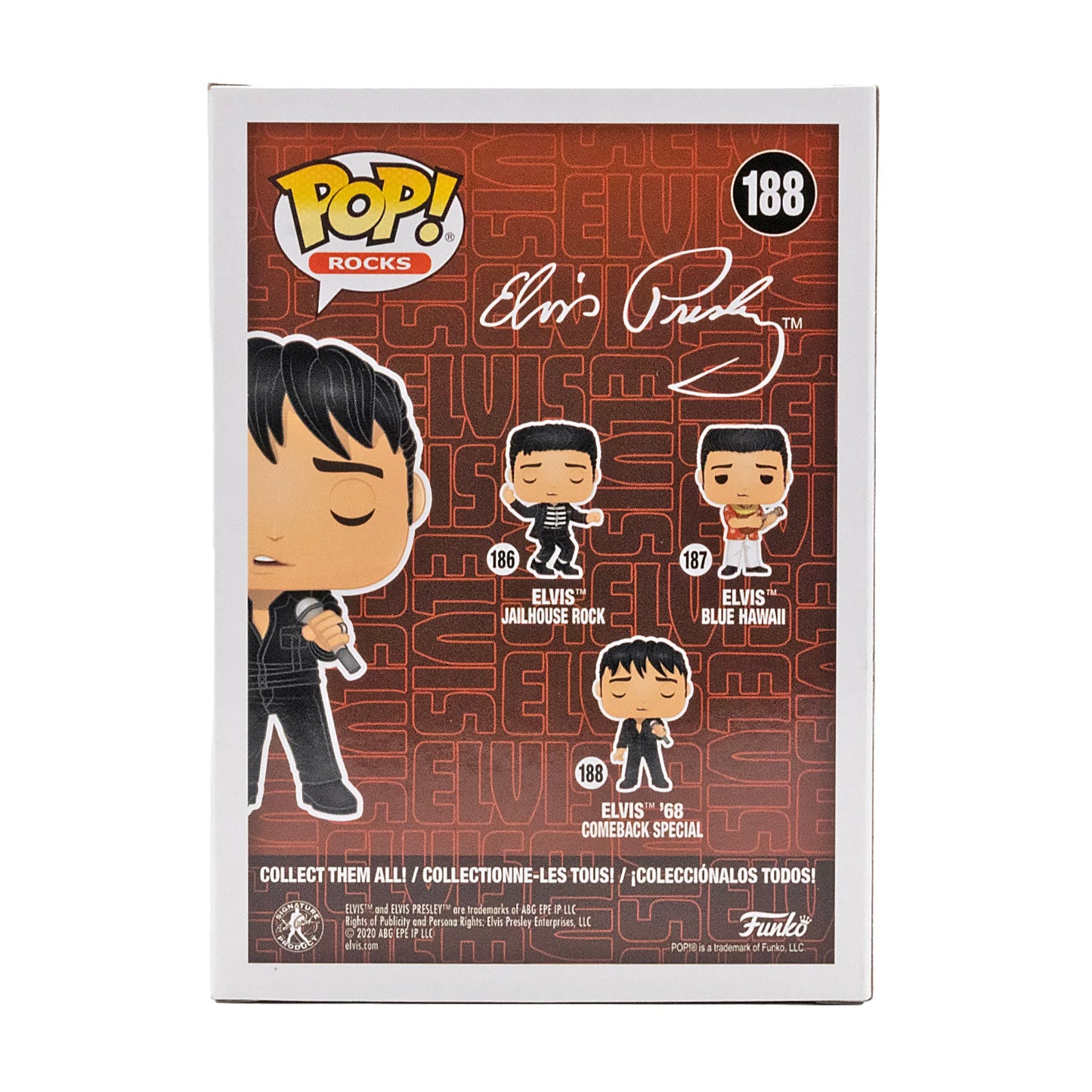 Funko Pop! Elvis Presley 1968 Comeback Special Diamond Glitter #188