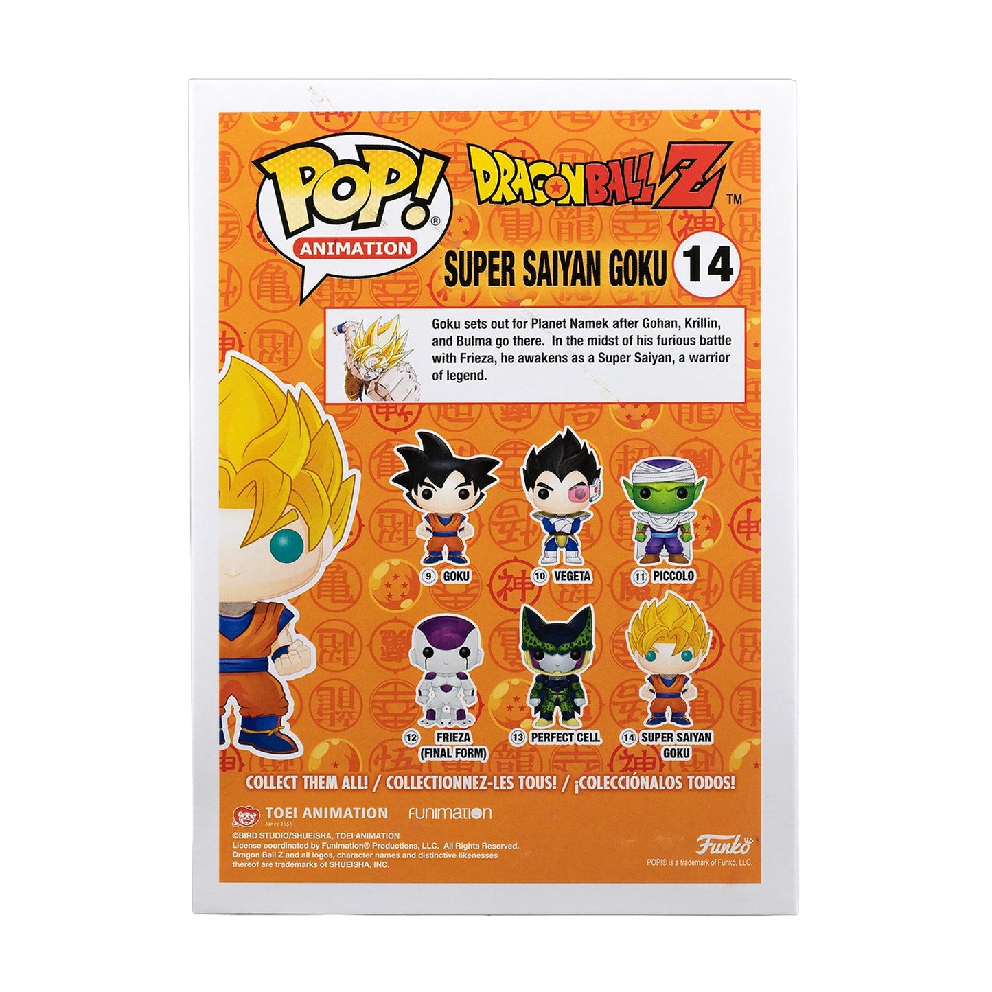 Funko Pop! Dragonball Z Super Saiyan Goku Glow in the Dark EE Excl. #14