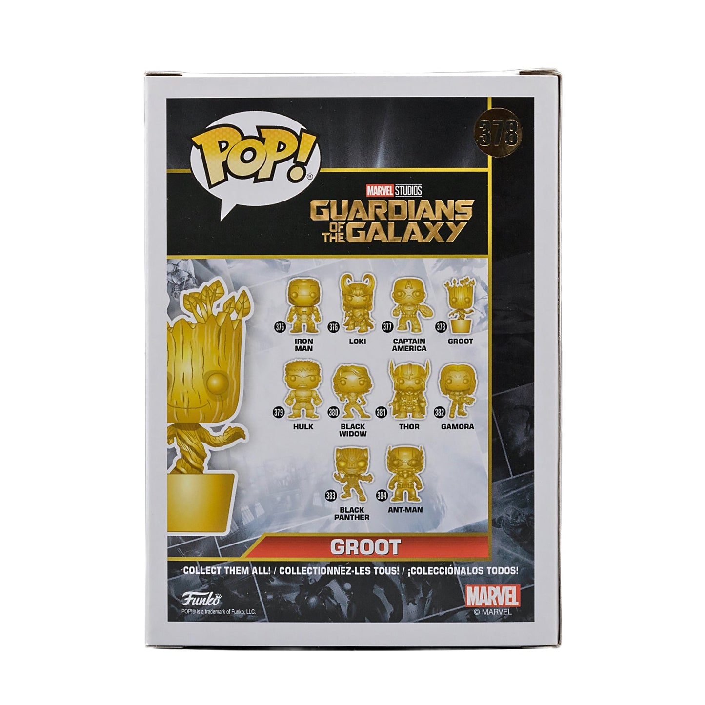 Funko Pop! Marvel Studio's 10th Anniv. Dancing Groot Chrome #378