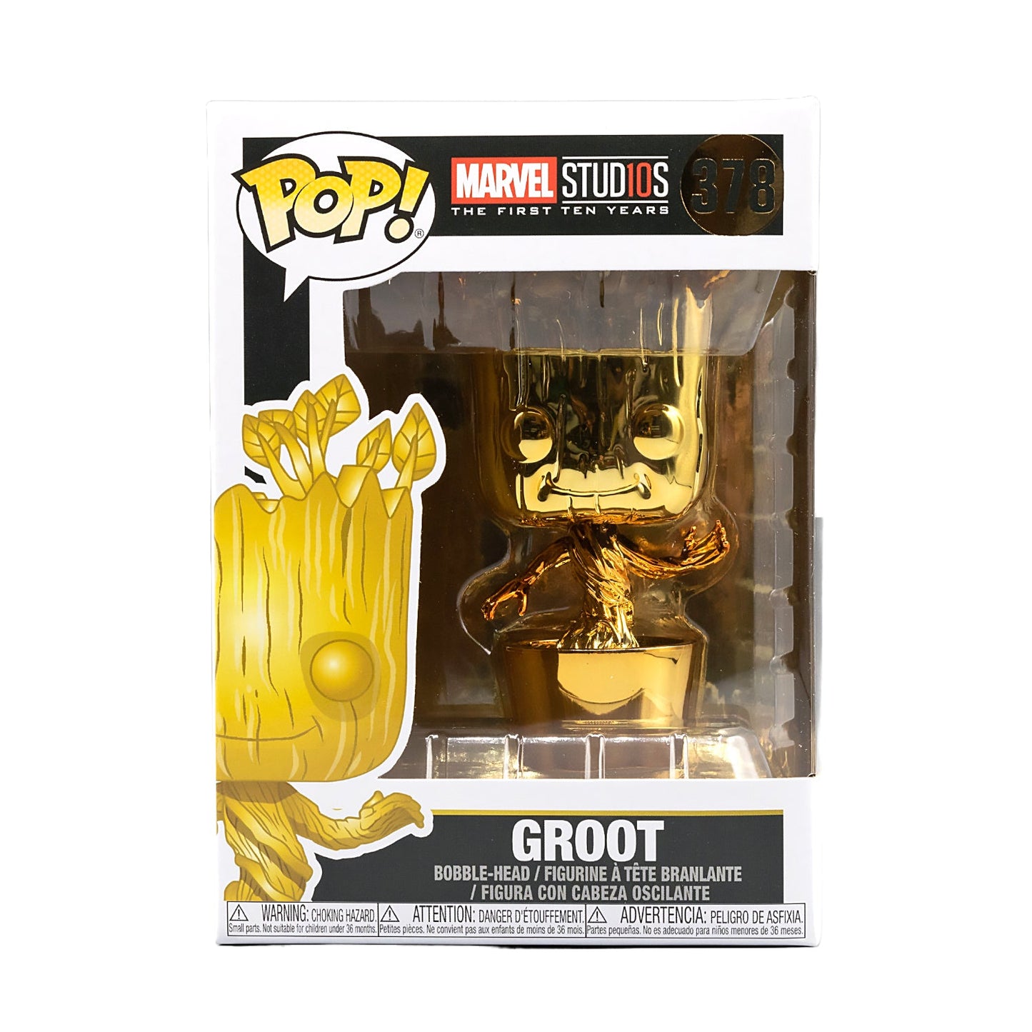 Funko Pop! Marvel Studio's 10th Anniv. Dancing Groot Chrome #378