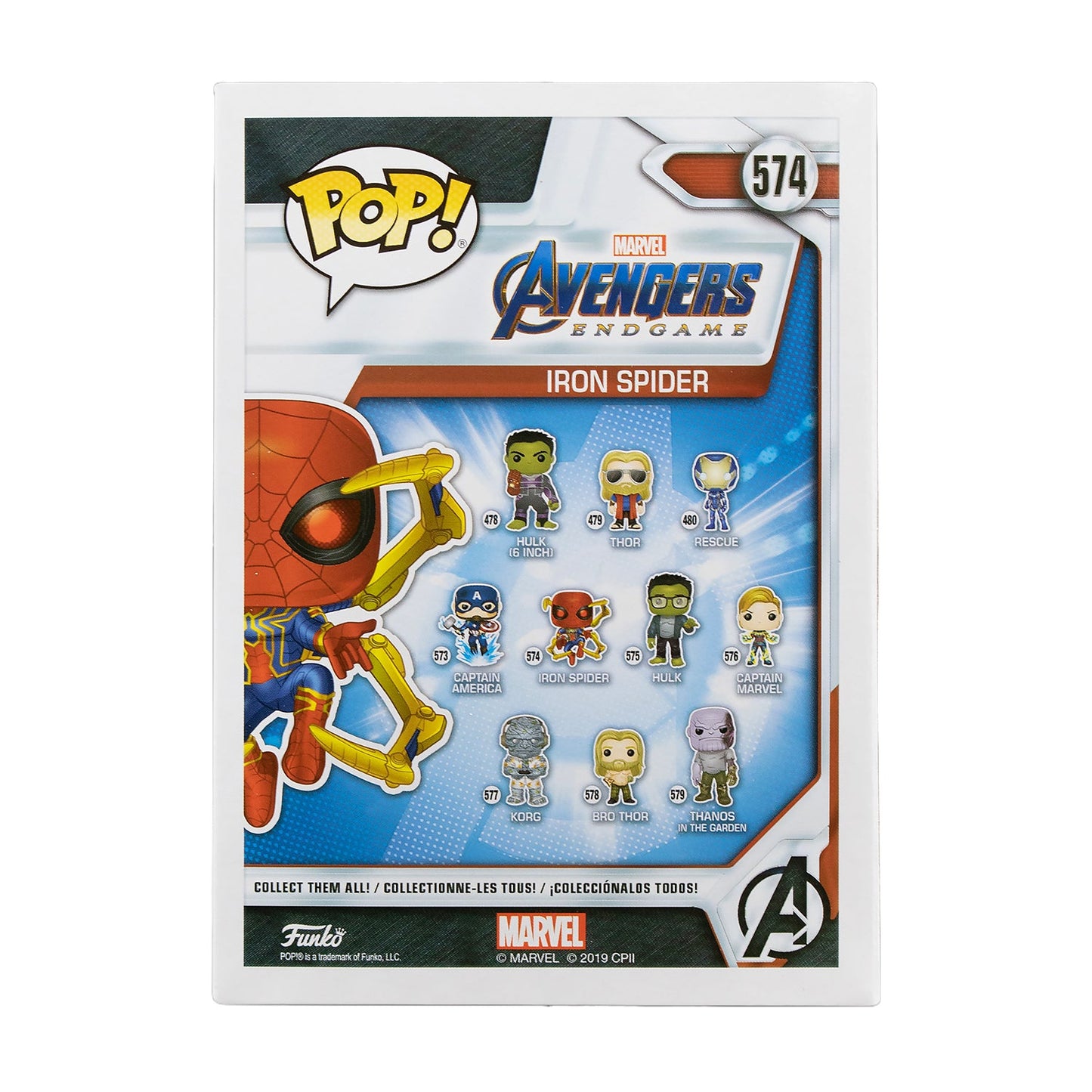 Funko Pop! Marvel Avengers Endgame Iron Spider with Nano Gauntlet #574