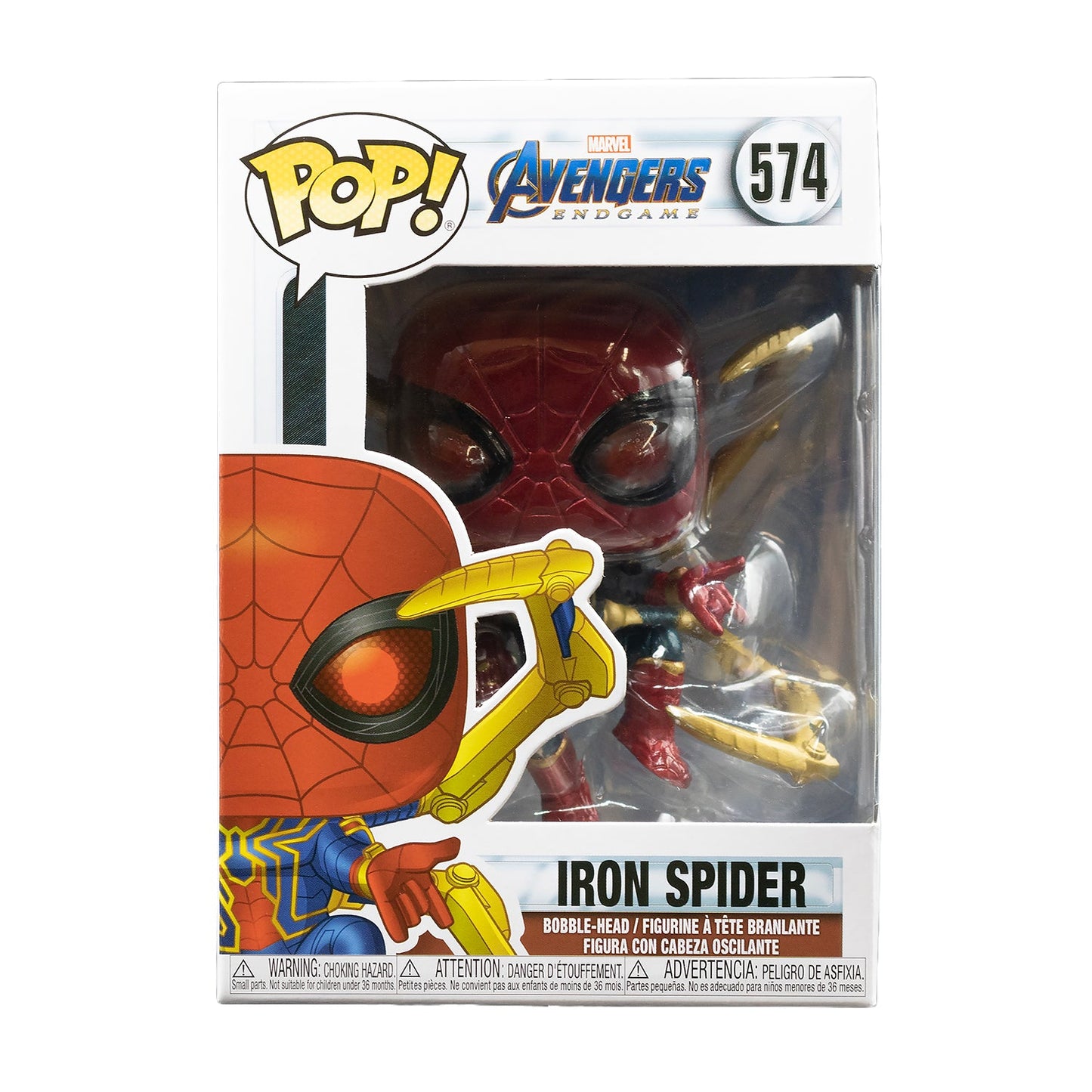 Funko Pop! Marvel Avengers Endgame Iron Spider with Nano Gauntlet #574