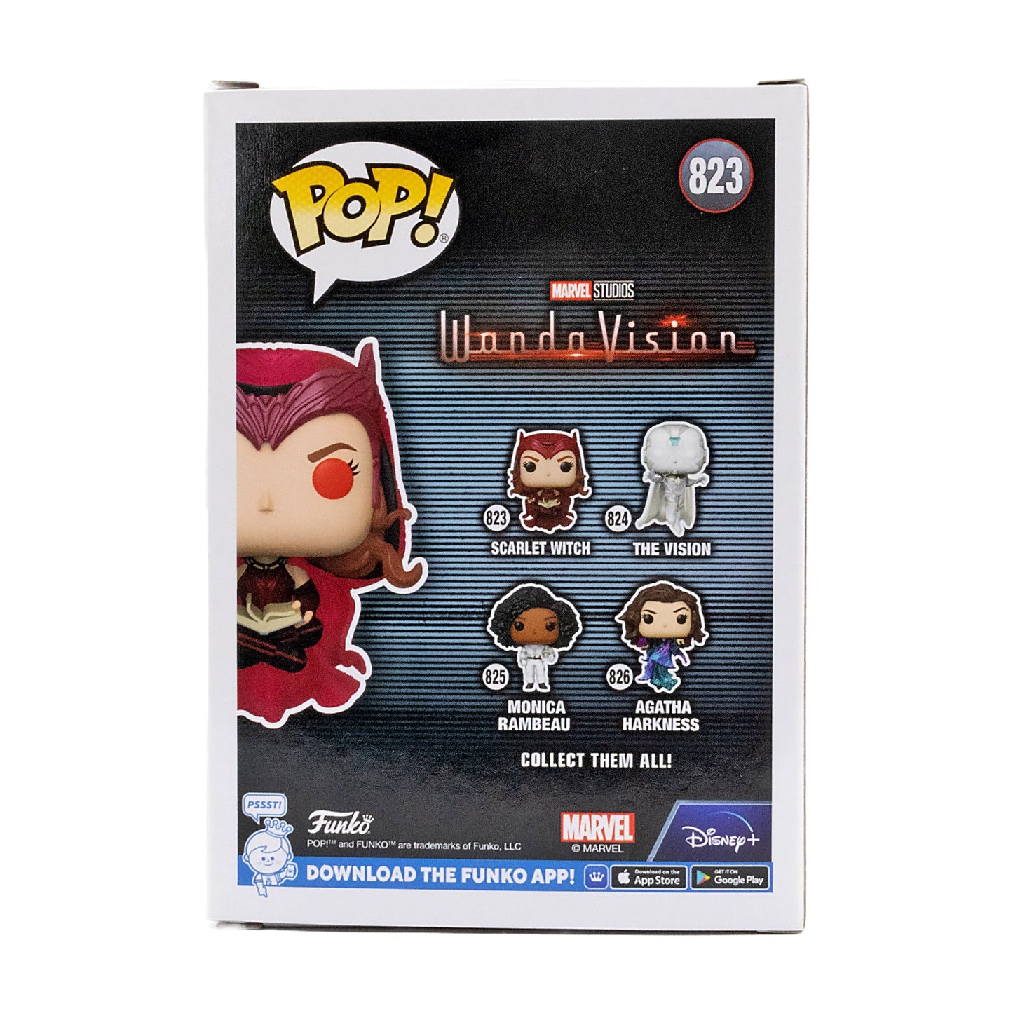 Funko Pop! Marvel Wanda Vision Scarlet Witch EE Exclusive GITD #823