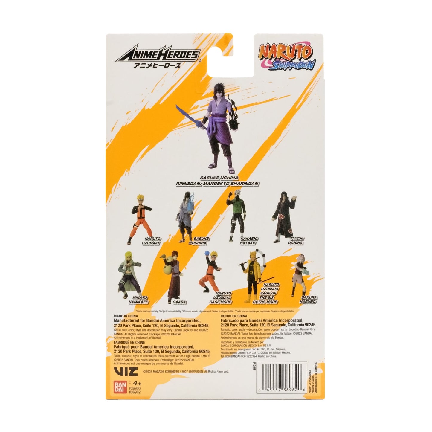 Naruto Anime Heroes Sasuke Uchiha Rinnegan Mangekyo Sharingan Action Figure