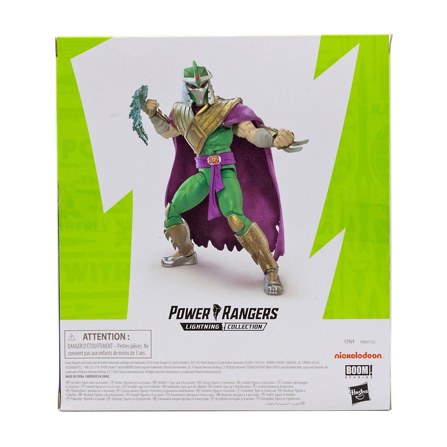 Power Rangers X Teenage Mutant Ninja Turtles Lightning Collection Morphed Shredder Green Ranger Action Figure