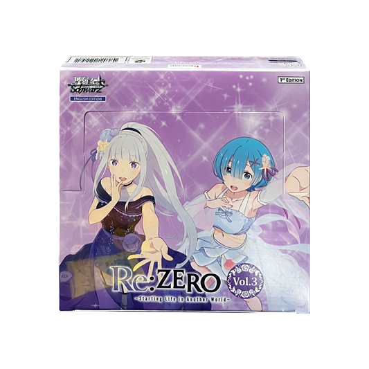 Weiss Schwarz EN Re: Zero Starting Life in Another World Vol.3 Booster Box 12pk