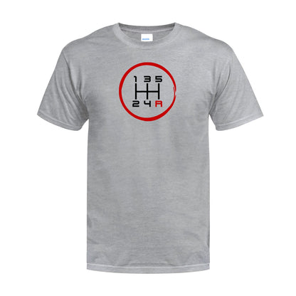 5 Speed Pattern Manual Transmission Brush Stroked T-Shirt