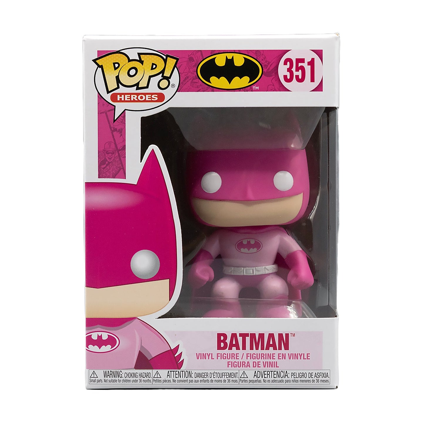 Funko Pop! Pink Breast Cancer Awareness Batman #351