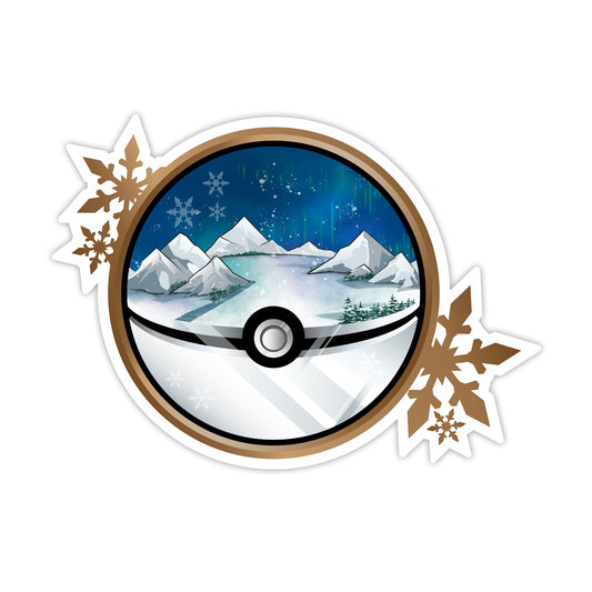 Poke Ball Ice Environment Sticker