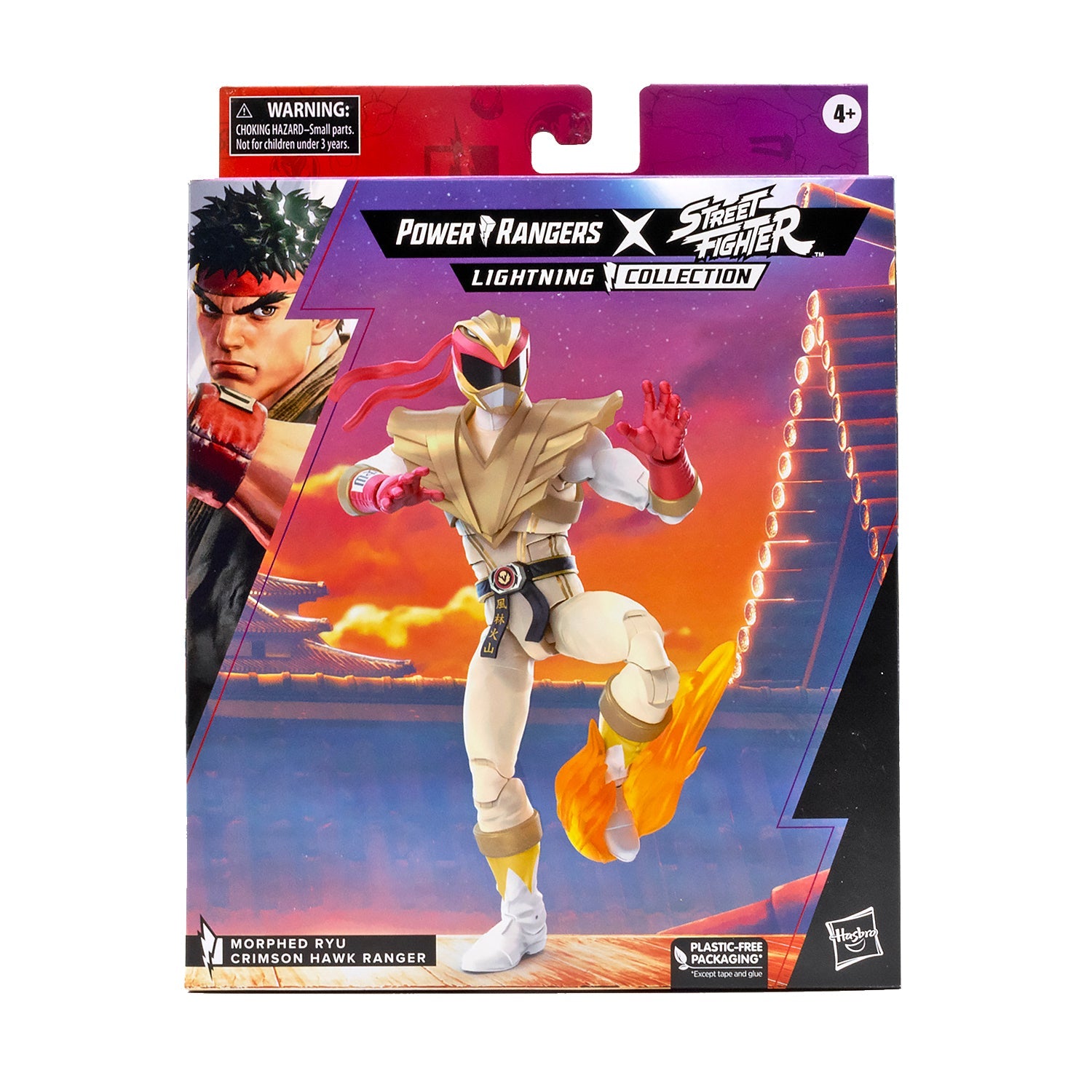 Power Rangers Ryu Figure Power Rangers X Street Fighter Lightning Collection Morphed Ryu Crimso ...